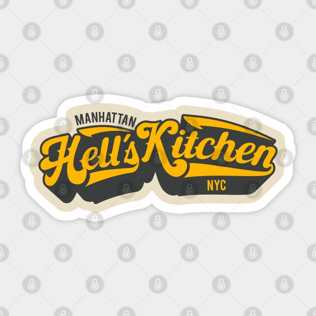 New York Hell´s Kitchen  - Hell´s Kitchen  - Hell´s Kitchen  Manhattan Sticker by Boogosh